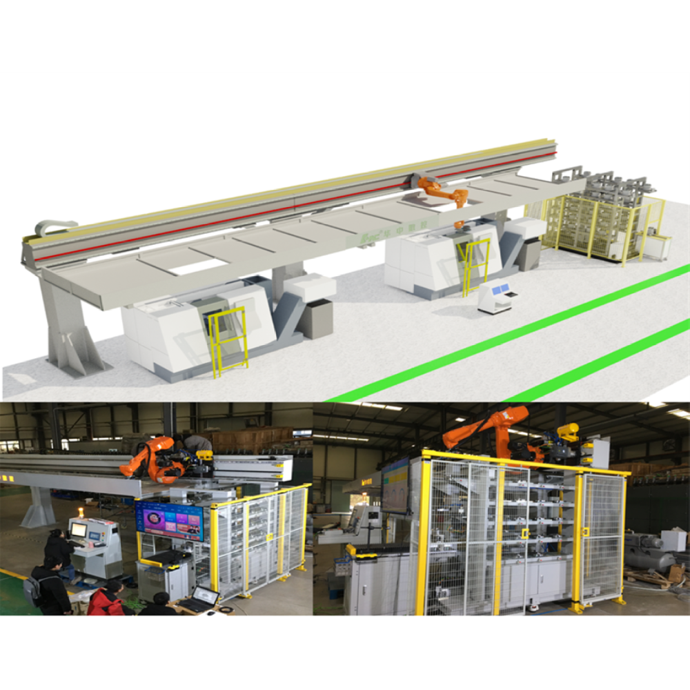 數(shù)控機(jī)床機(jī)加生產(chǎn)線機(jī)器人上下料系統(tǒng)集成